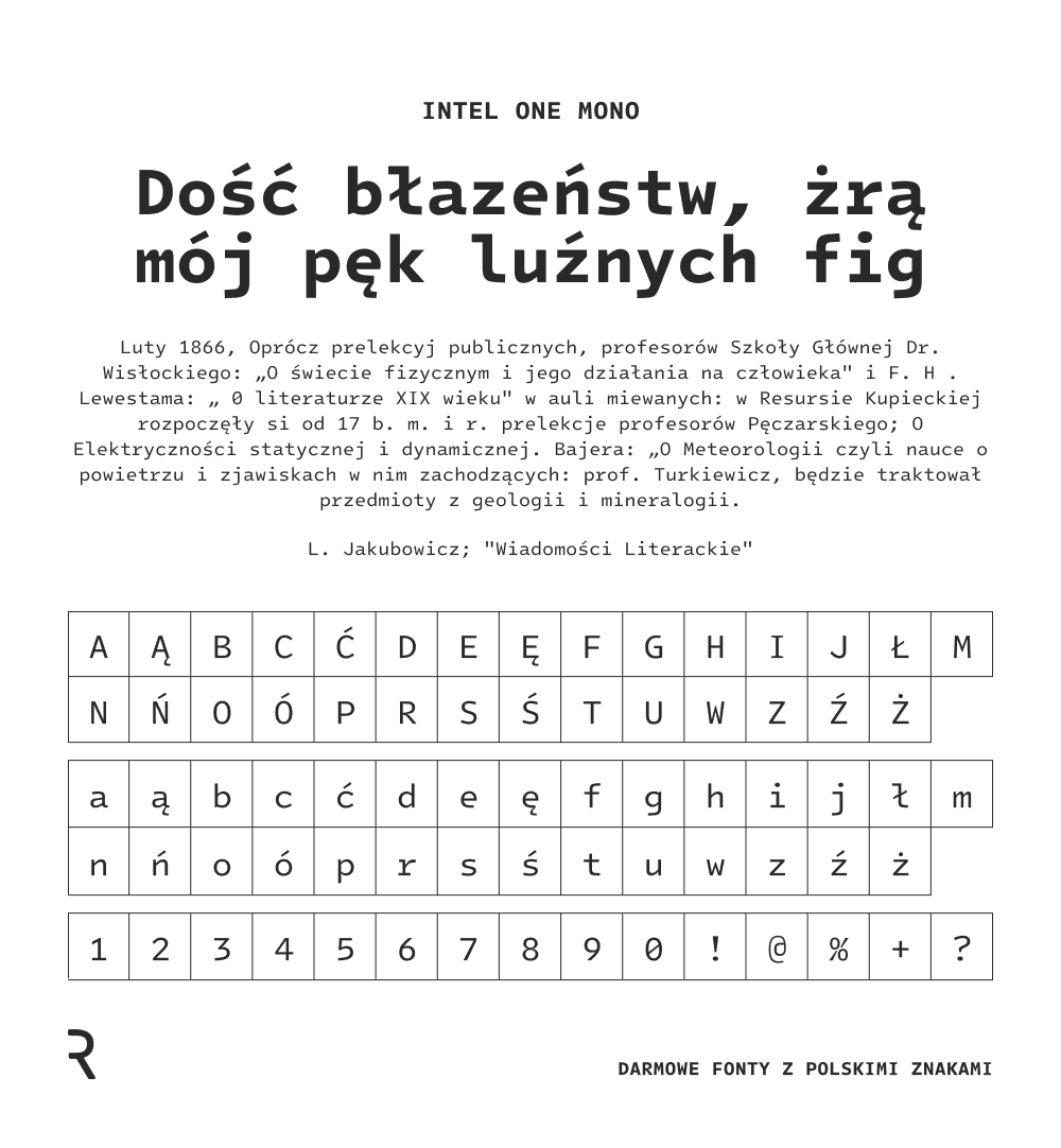Darmowe fonty z polskimi znakami