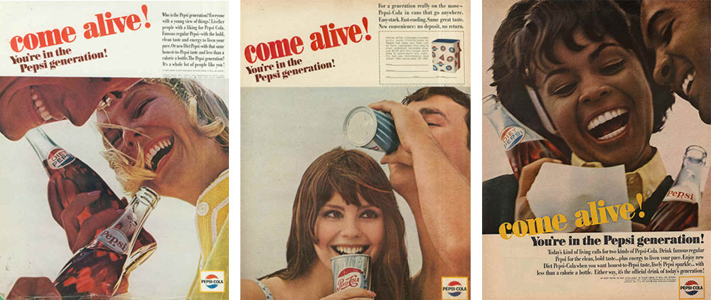 Historia kampanii Pepsi Generation