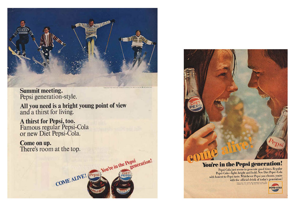 Historia kampanii Pepsi Generation