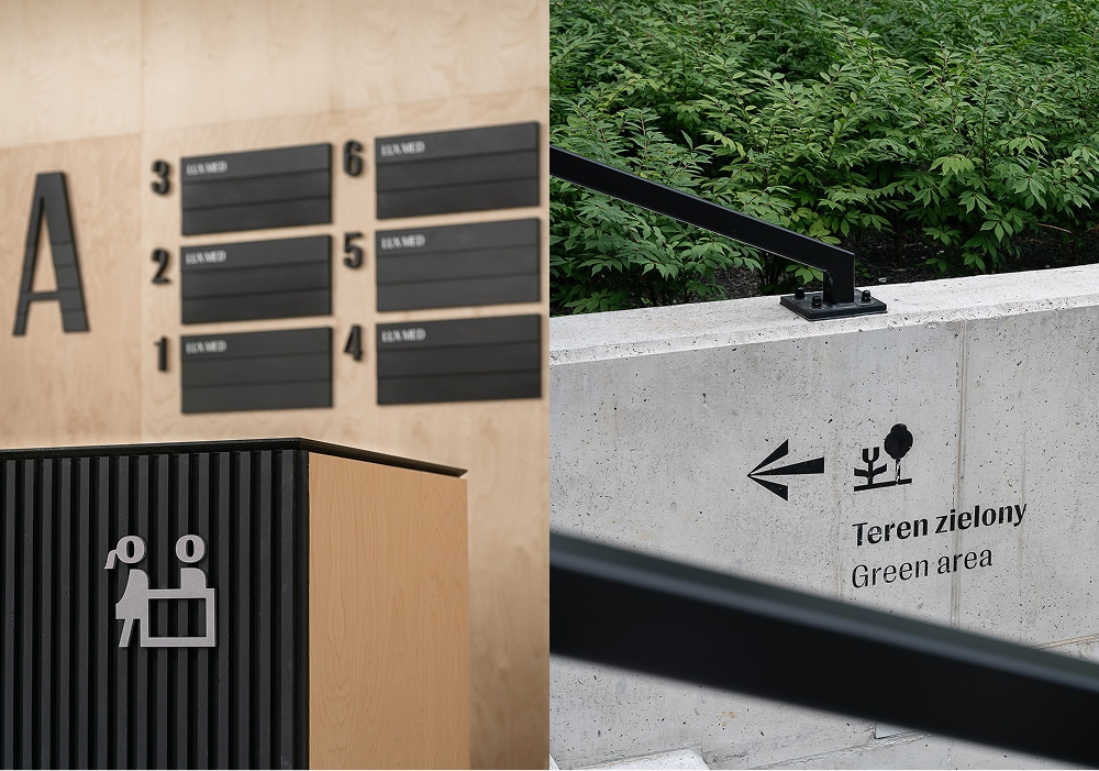 Komunikacja wizualna Lakeside w Warszawie