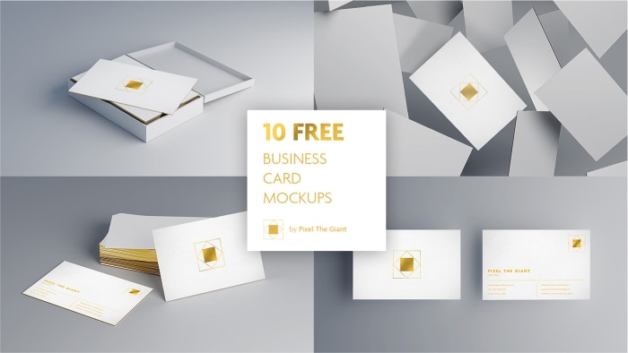 10 Free Luxury Business Card Mockups