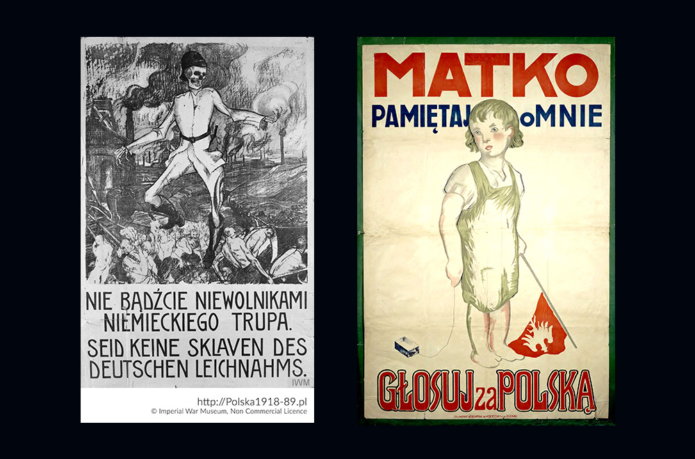 Autor nieznany Plakat propagandowy podczas plebiscytu na Śląsku - 1921, Autor nieznany, Plakat propagandowy podczas plebiscytu na Śląsku - 1921