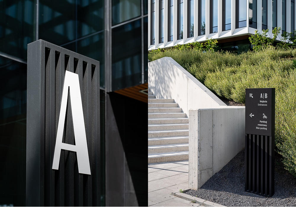 Komunikacja wizualna Lakeside w Warszawie