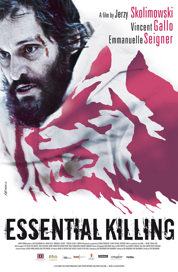 Plakat filmu "Essential Killing" Jerzego Skolimowskiego