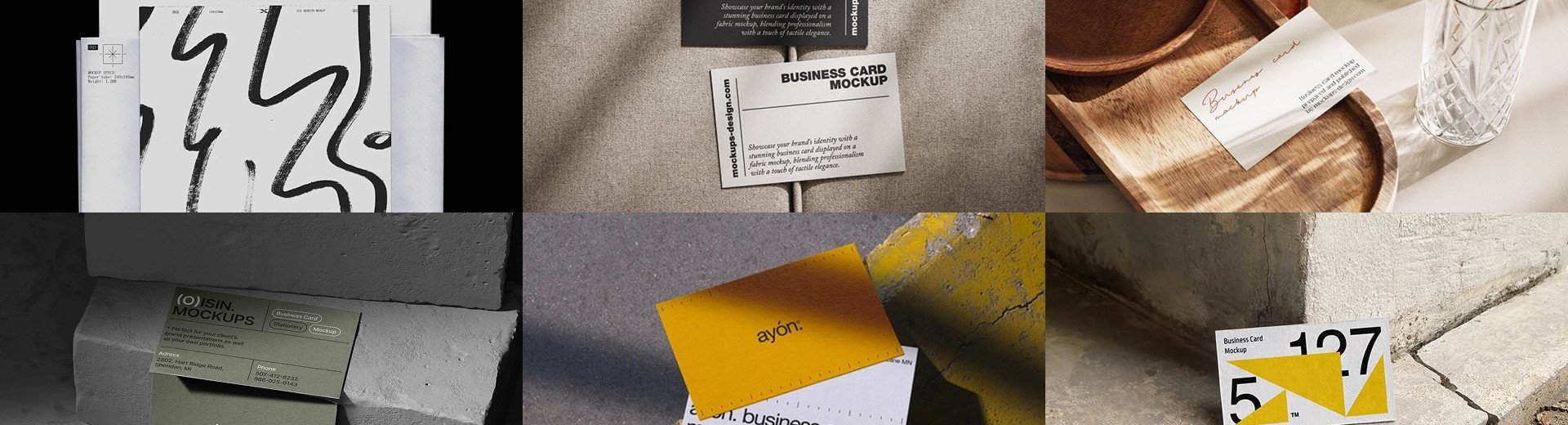 Okładka artykułu Darmowe mockupy do portfolio — Identyfikacja wizualna na wizytówkach i papeterii