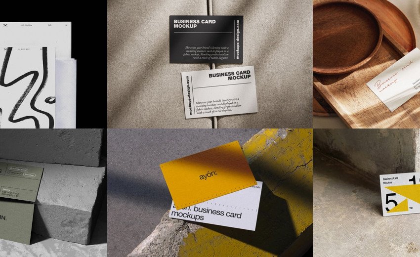 Okładka artykułu Darmowe mockupy do portfolio — Identyfikacja wizualna na wizytówkach i papeterii