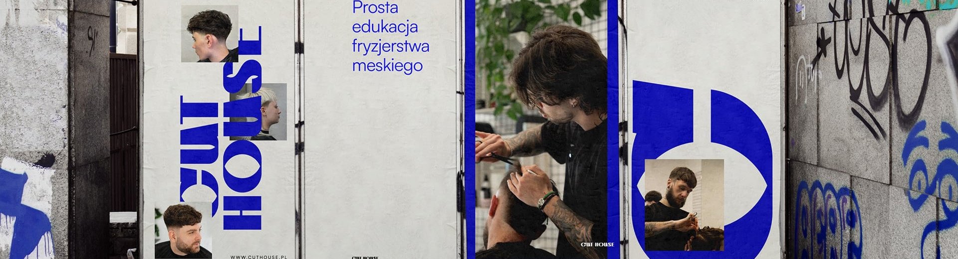 Okładka artykułu CUT HOUSE. Akademia Fryzjerstwa Męskiego &mdash; Identyfikacja wizualna Roche Studio