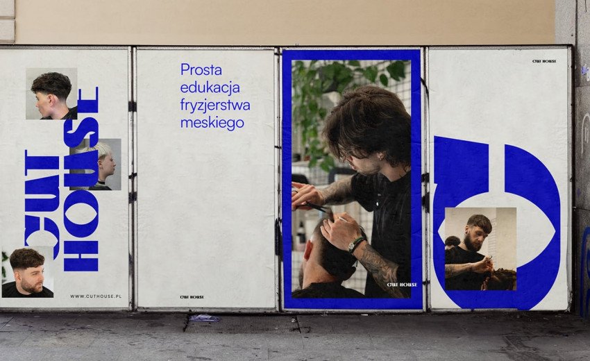 Okładka artykułu CUT HOUSE. Akademia Fryzjerstwa Męskiego &mdash; Identyfikacja wizualna Roche Studio