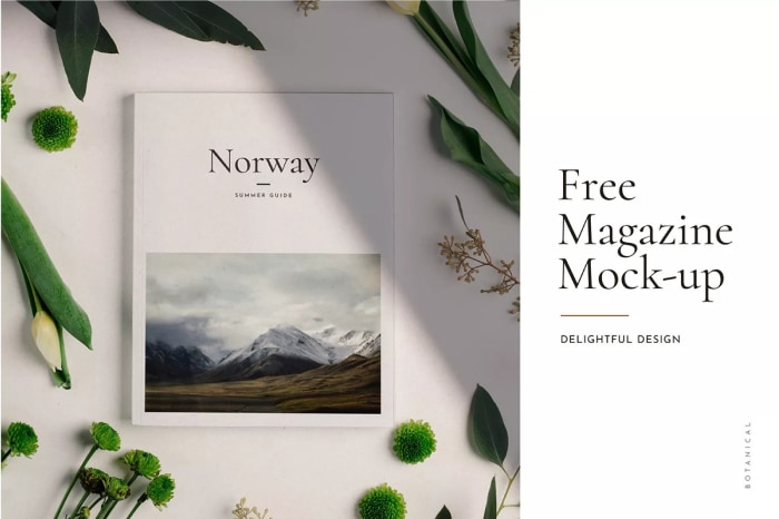 Free PSD Magazine Cover Mockup