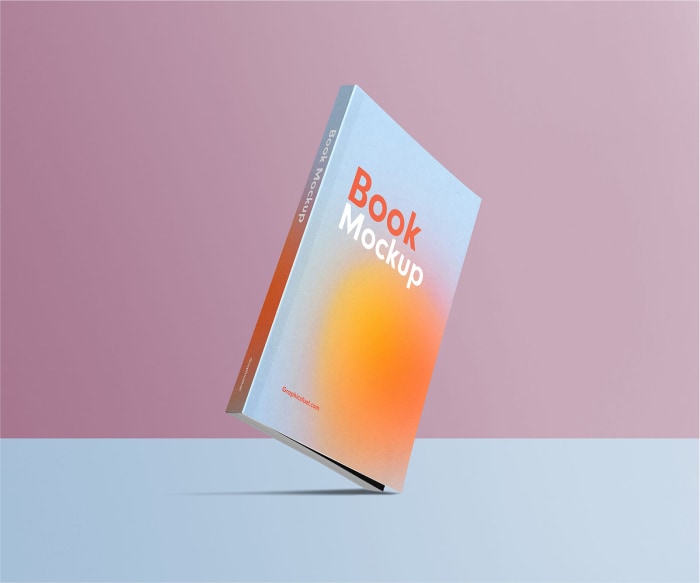 Standing Book Mockup Template