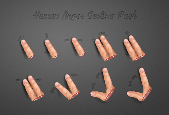Human-Finger-Gesture-Pack