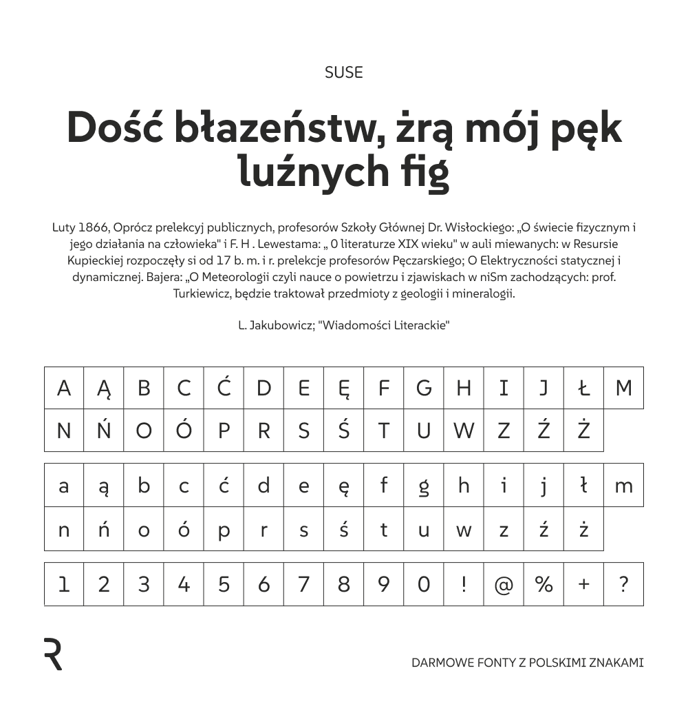 Darmowe fonty z polskimi znakami
