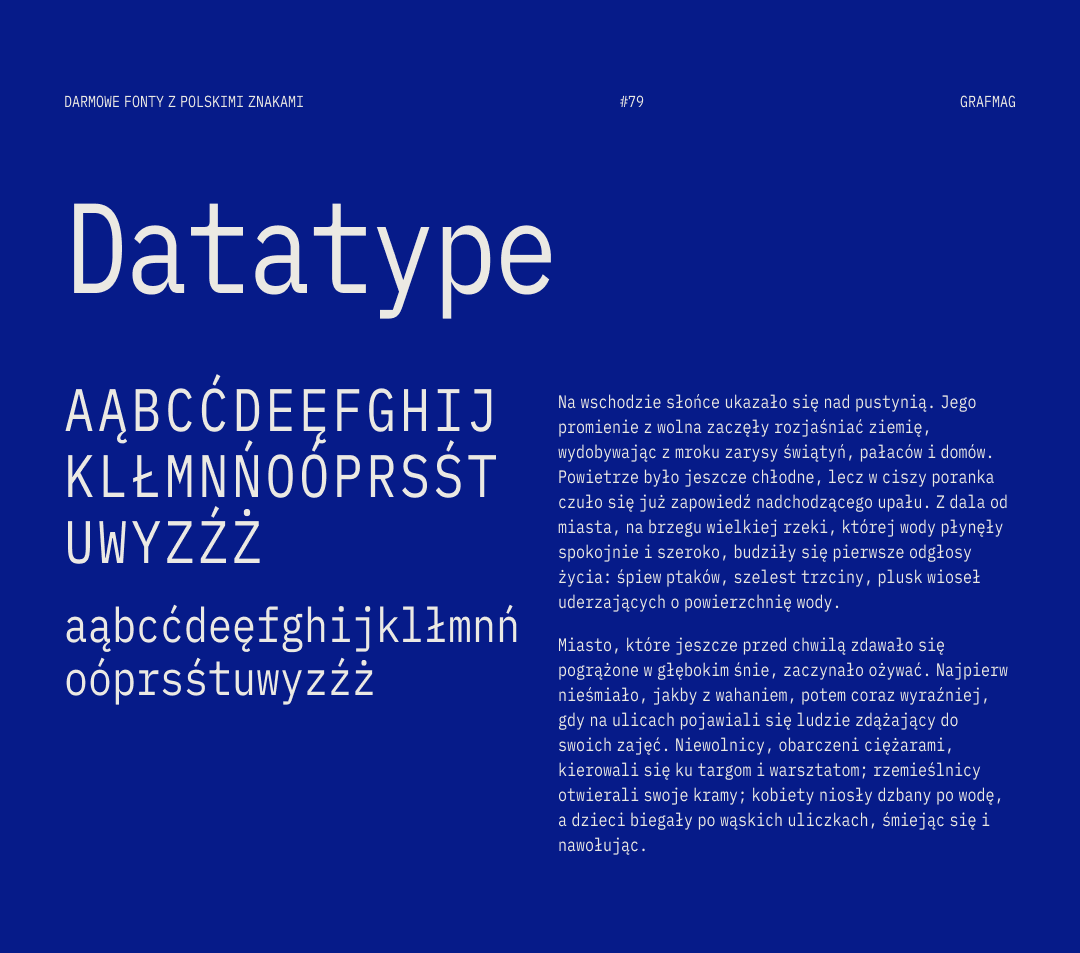 Darmowe fonty z polskimi znakami