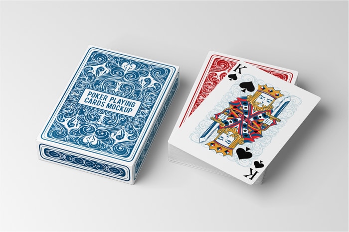 Poker Playing Cards Mockup