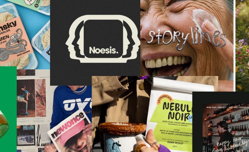 Okładka artykułu Trendy w projektowaniu graficznym na rok 2026 &mdash; Autentyczność, ruch, osobliwa typografia, premium print, digital nostalgia, i niewidoczne AI