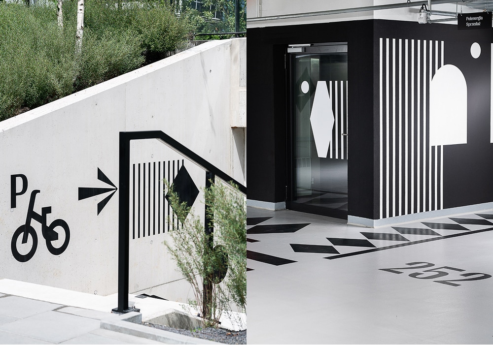 Komunikacja wizualna Lakeside w Warszawie