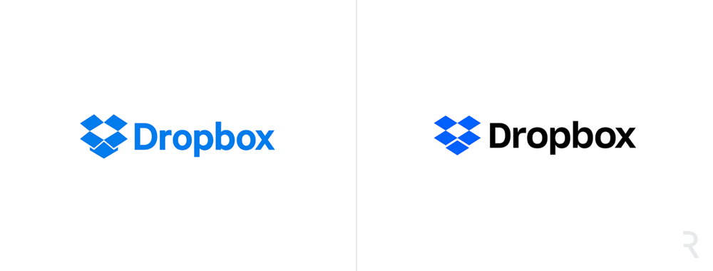 Rebranding Dropbox z 2017 roku