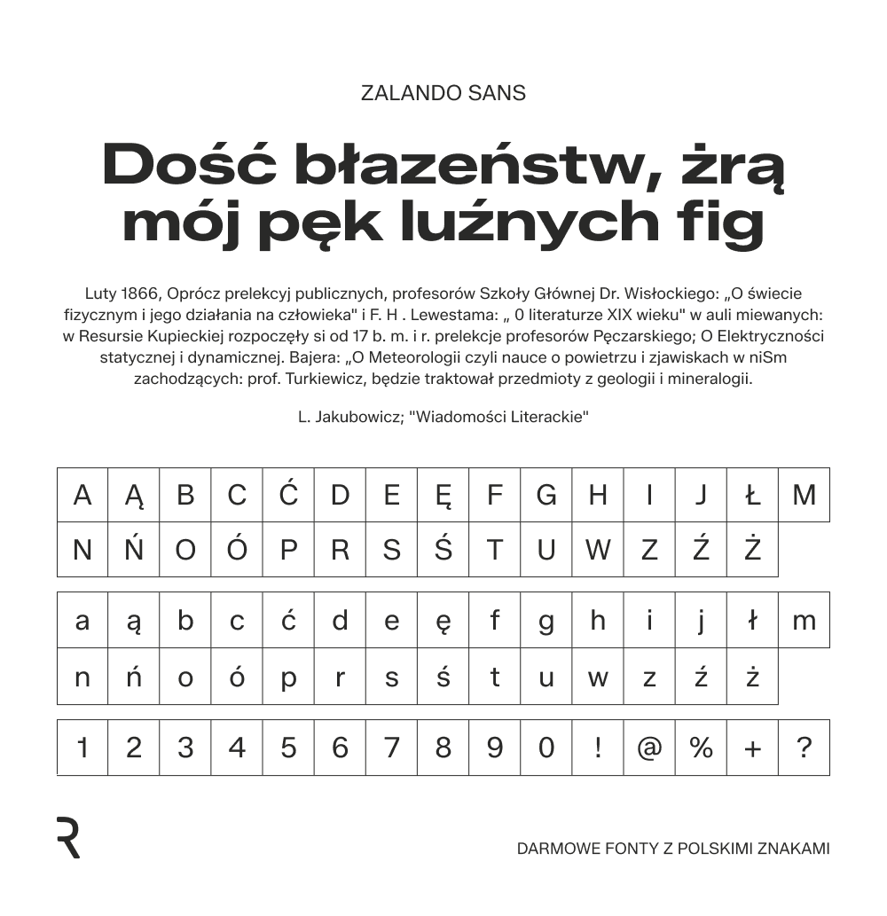 Darmowe fonty z polskimi znakami