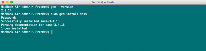 Wstęp do Sass - prepreocesora języka CSS