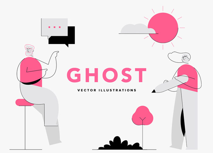 Ghost Vector Illustrations