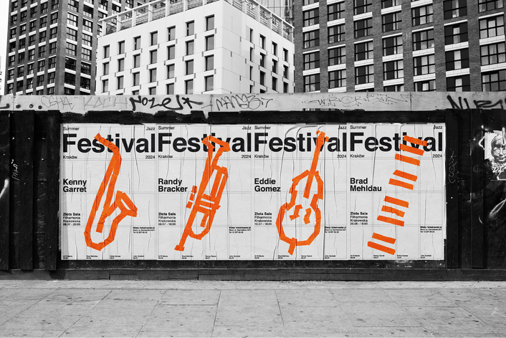 Summer Jazz Festival – concept poster series, Jan Warchol