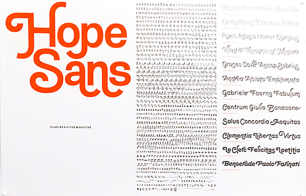 Hope Sans — Charles Nix z Woburn, USA