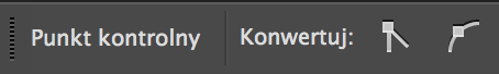 Konwertowanie punktów kontrolnych w Illustratorze