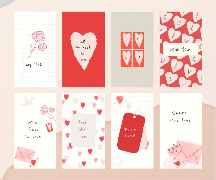 Valentine's Day Design Element Set