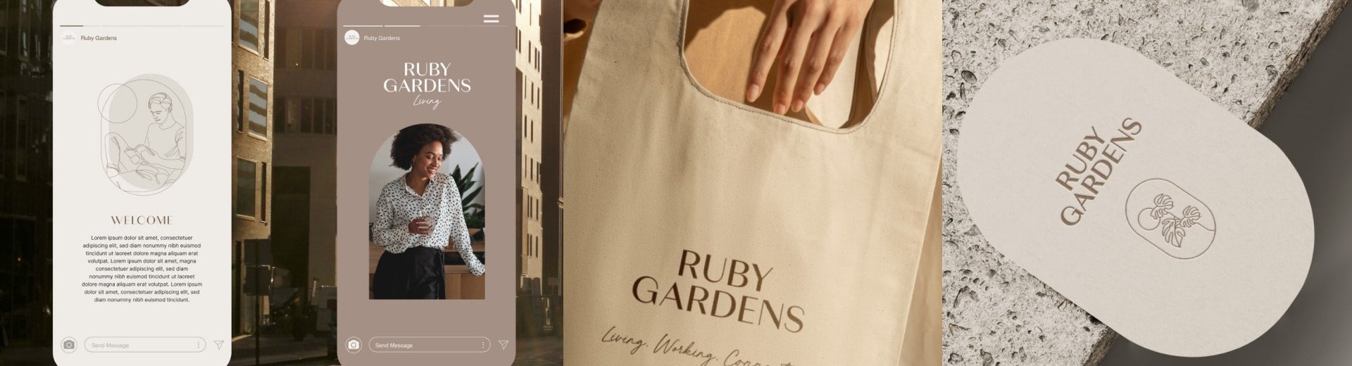 Okładka artykułu Elegancja inspirowana architekturą — Identyfikacja Ruby Gardens od We Design