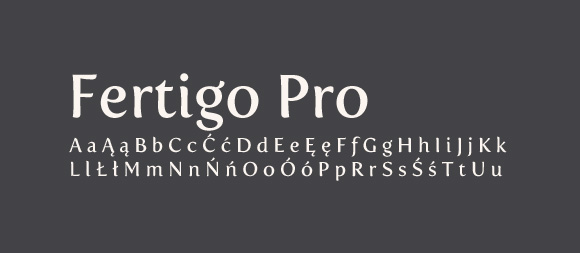 07 Darmowe fonty z polskimi znakami Fertigo Pro