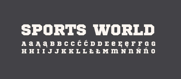 04 Darmowe fonty z polskimi znakami - Sports World