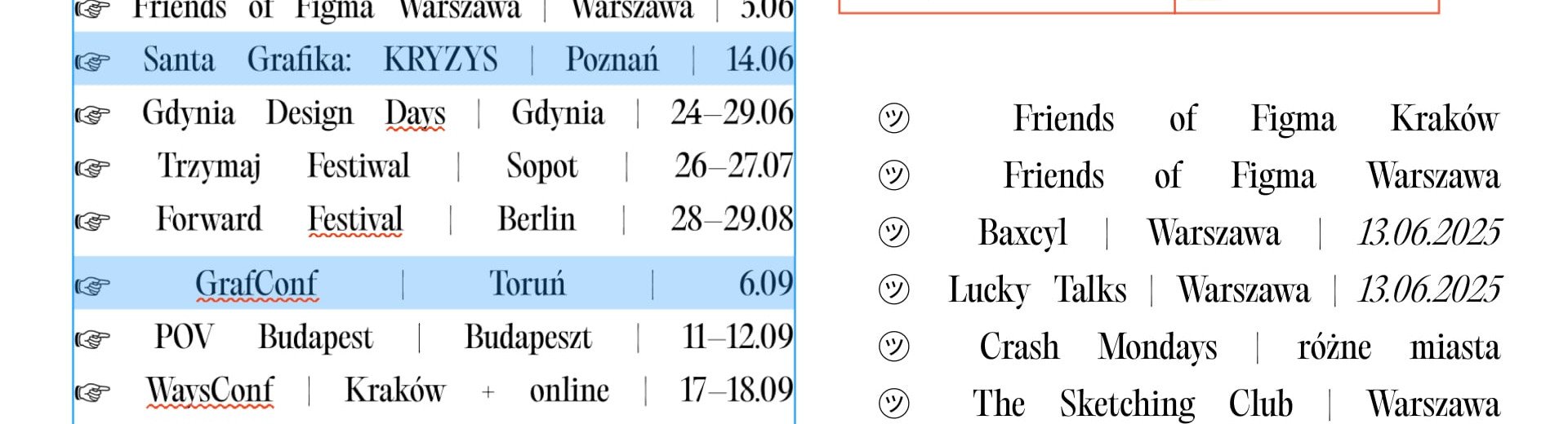 Okładka artykułu Gdzie wypada bywać, kogo wypada znać? — Eventy branży kreatywnej drugiej połowy 2025