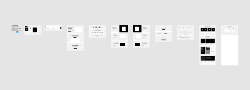 Wireframes w Figmie