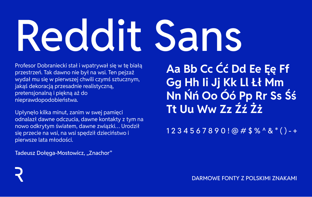 Darmowe czcionki z polskimi znakami