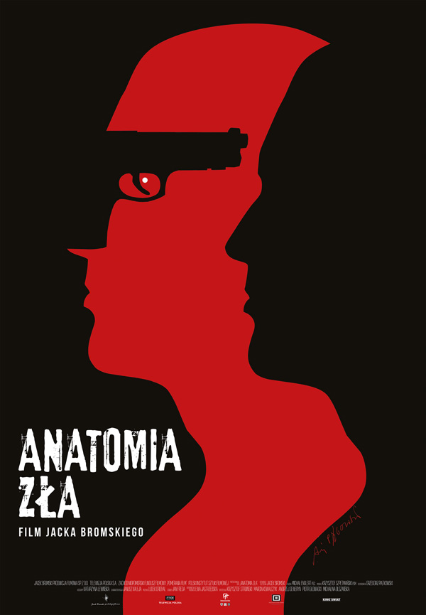 Plakat filmu "Anatomia zła" Jacka Bromskiego