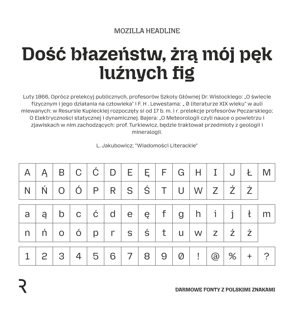 Darmowe fonty z polskimi znakami