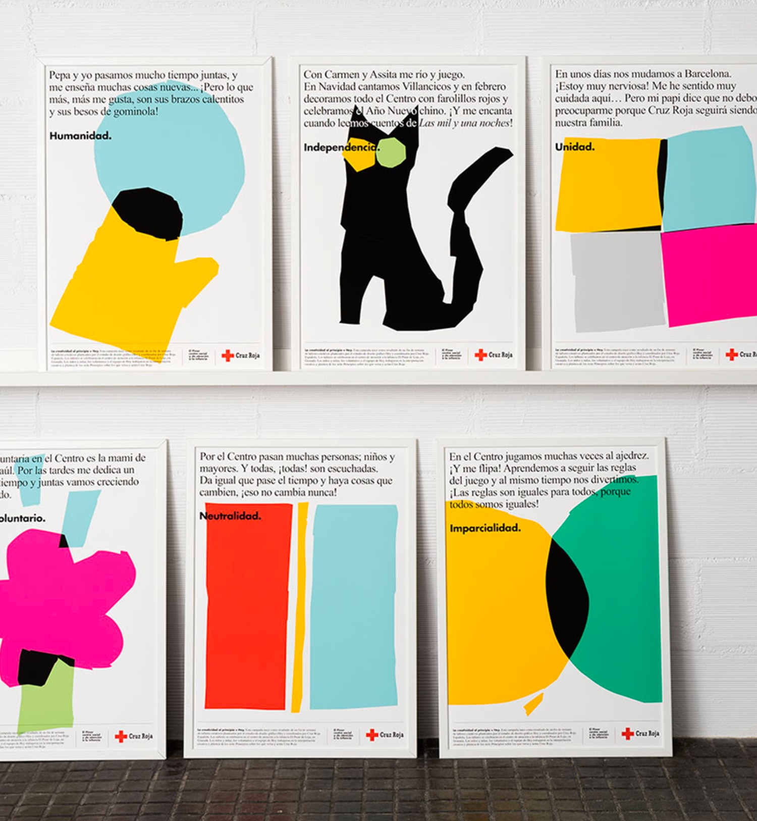 Seria plakat&oacute;w dla Czerwonego Krzyża