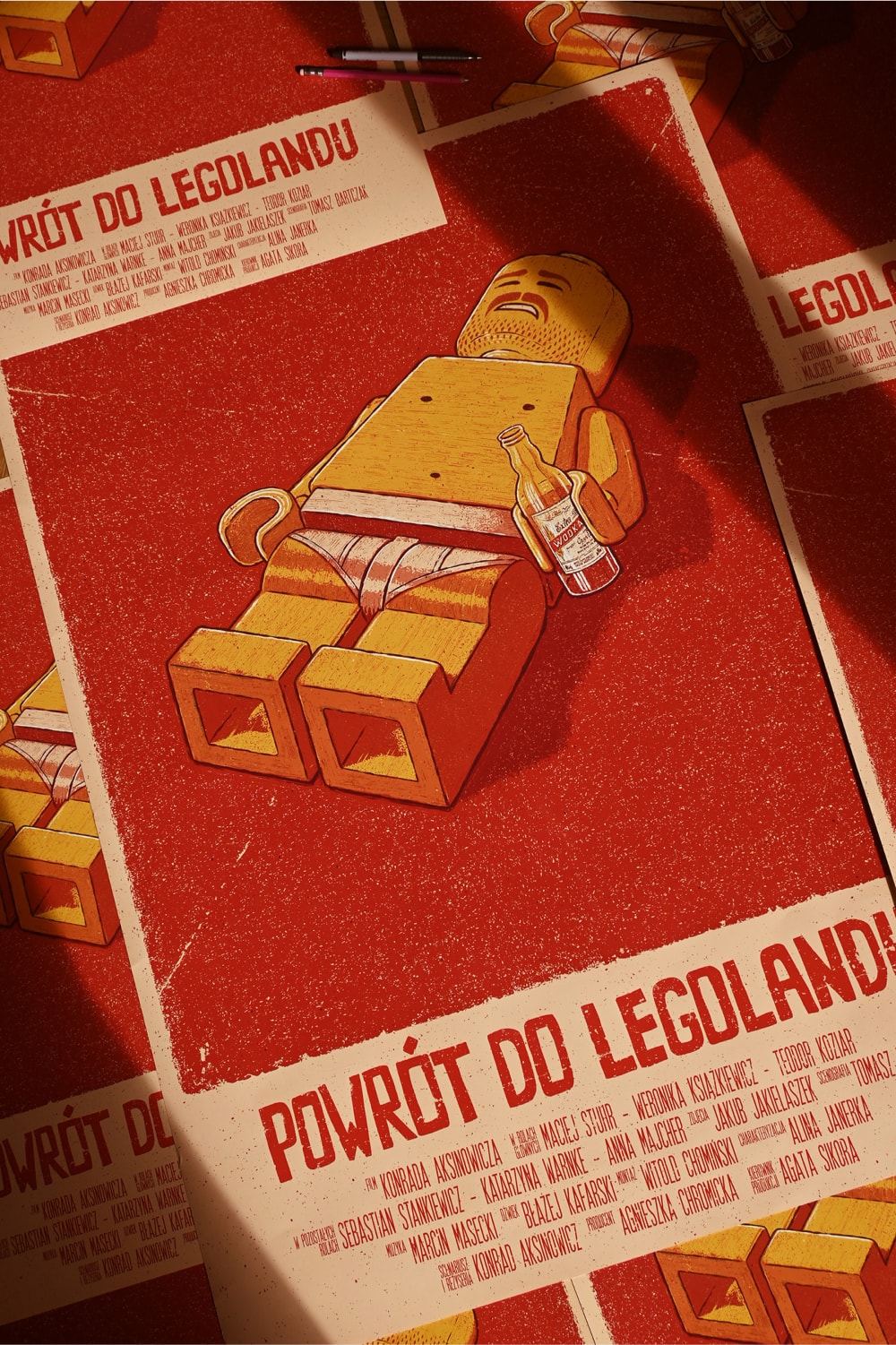 "Powrót do Legolandu" film poster, Bartosz Kosowski
