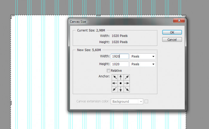 02 Webdesign tutorial, Photoshop CS6, zmiana wielkosci okna