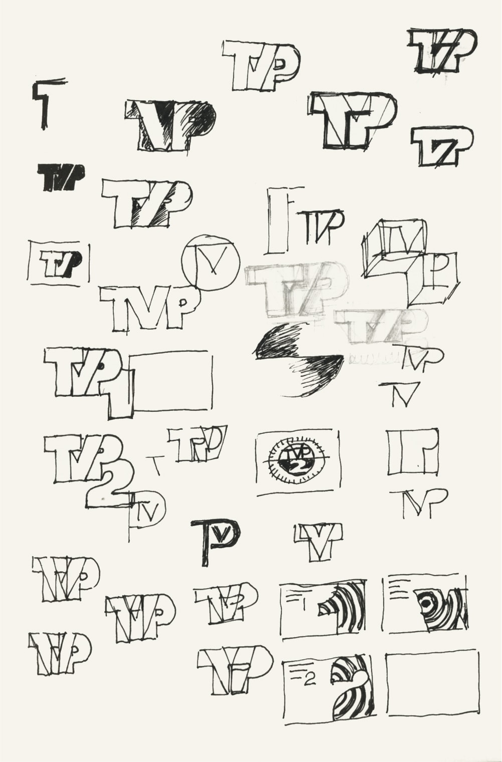 Szkice znaku TVP