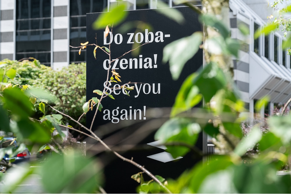 Komunikacja wizualna Lakeside w Warszawie